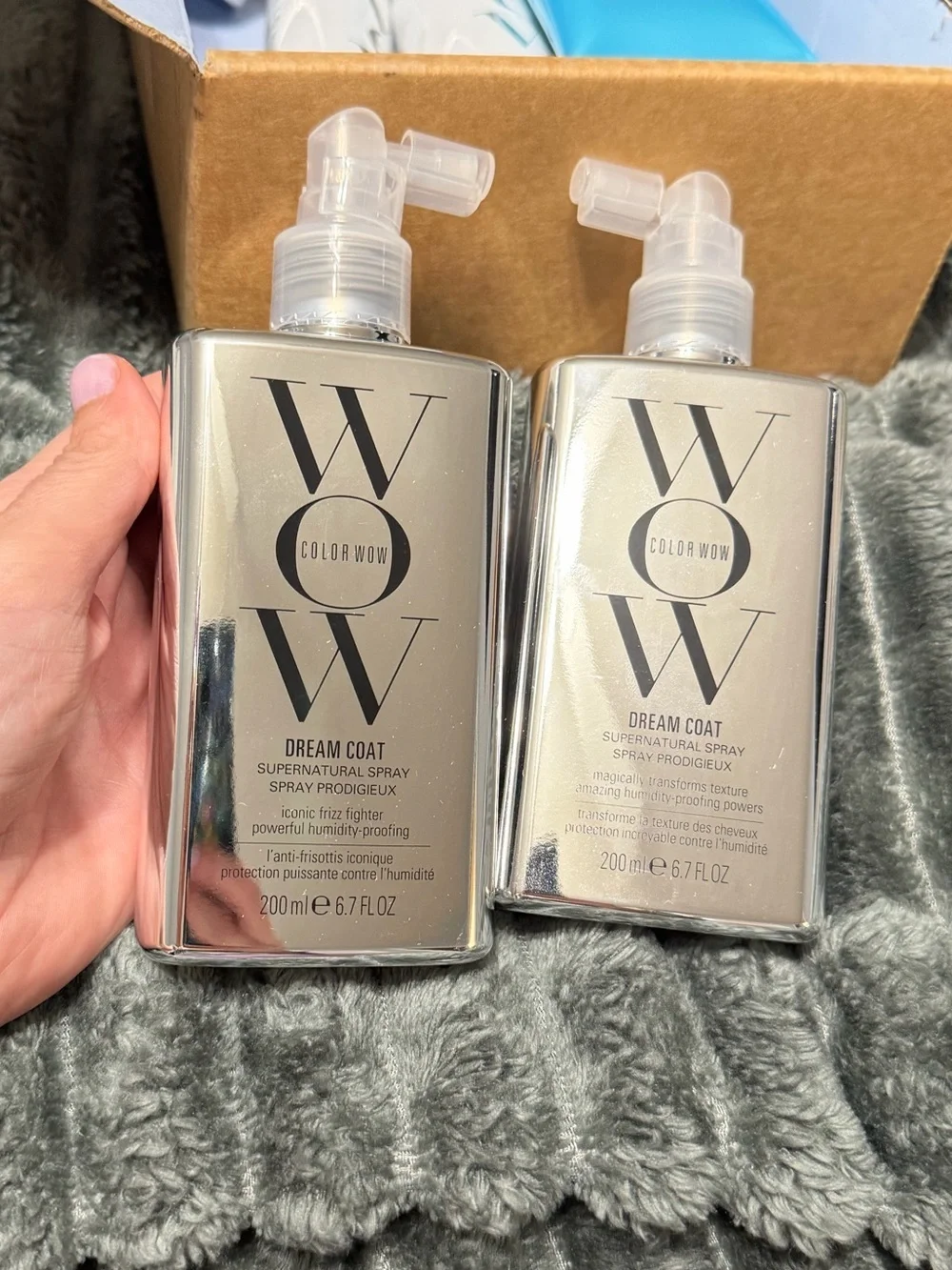 2 COLOR WOW Dream Coat Supernatural Spray Anti-Humidity Frizz Control 6.7 oz